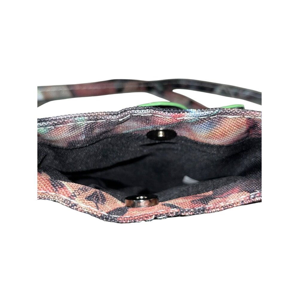 Small Camouflage Purse NEW Green Flower Jewel - Picture 5 of 7